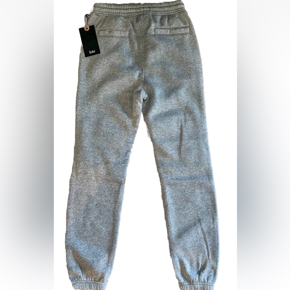 Switch Remarkable Clothing Gray Joggers with Shiny Accents size SMALL BNWT - Picture 2 of 4